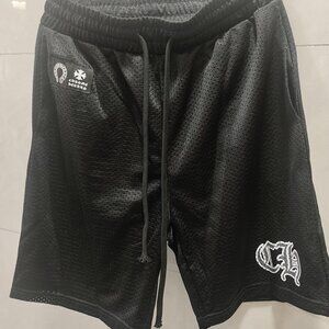 Chrome Heart Mesh Varsity Shorts Black S